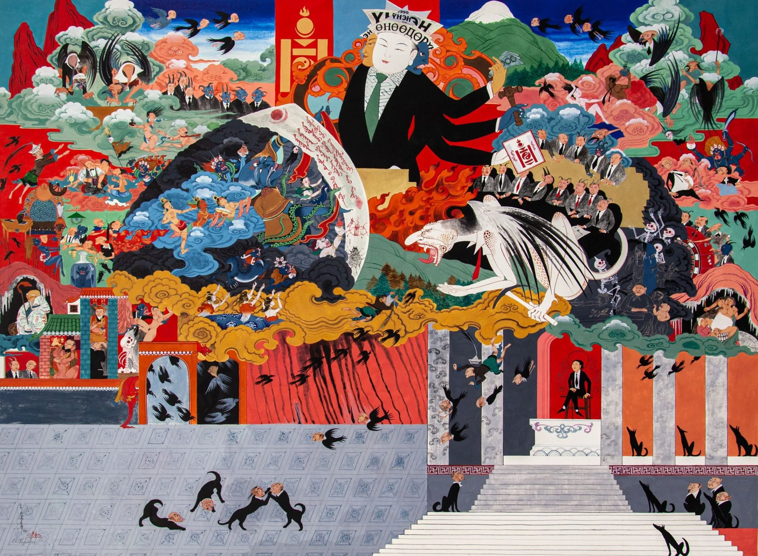 アート・デザイン・音楽 MONGOL ZURAG Mongol Zurag: The Art of Uurintuya Dagvasambuu and Baasanjav